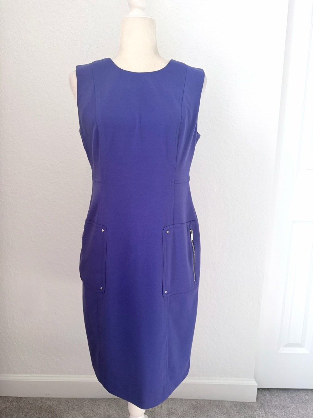 Calvin Klein Purple Shift Dress Size 6